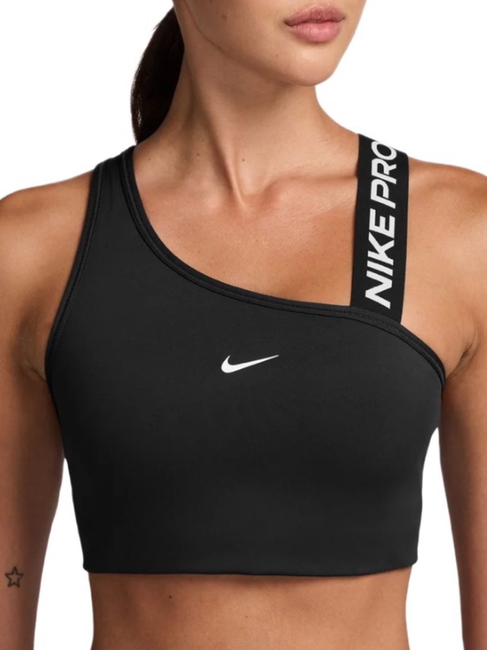 NWT Nike Pro Asymmetrical Padded Sports Bra
